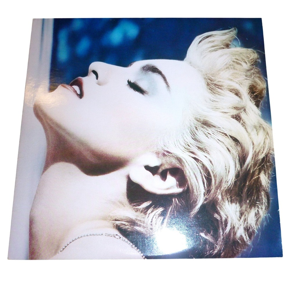 Madonna True Blue Vintage Vinyl LP Original 1986 Pressing WITH POSTER 1-25442 EX